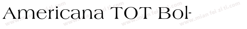 Americana TOT Bol字体转换
